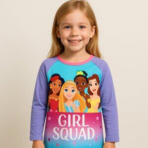 Disney Princess Girl's Nightshirt Girl Squad
